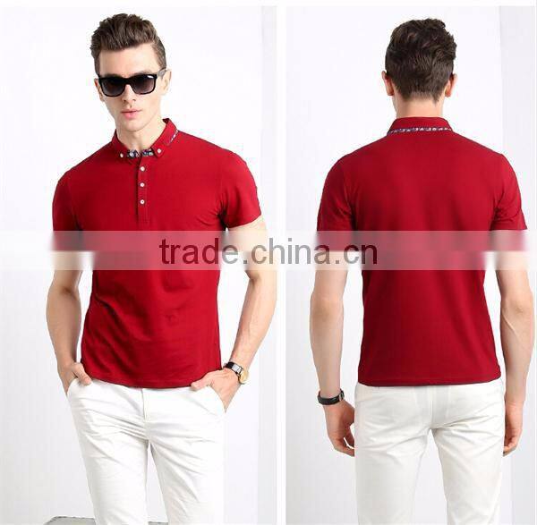 2016 handsome young man basic blank tshirt no label pk polo t-shirt