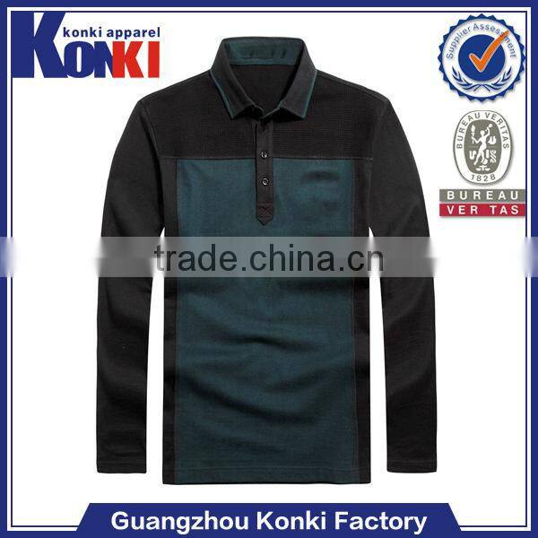 top brand tight muscle long sleeve polo t shirts for men