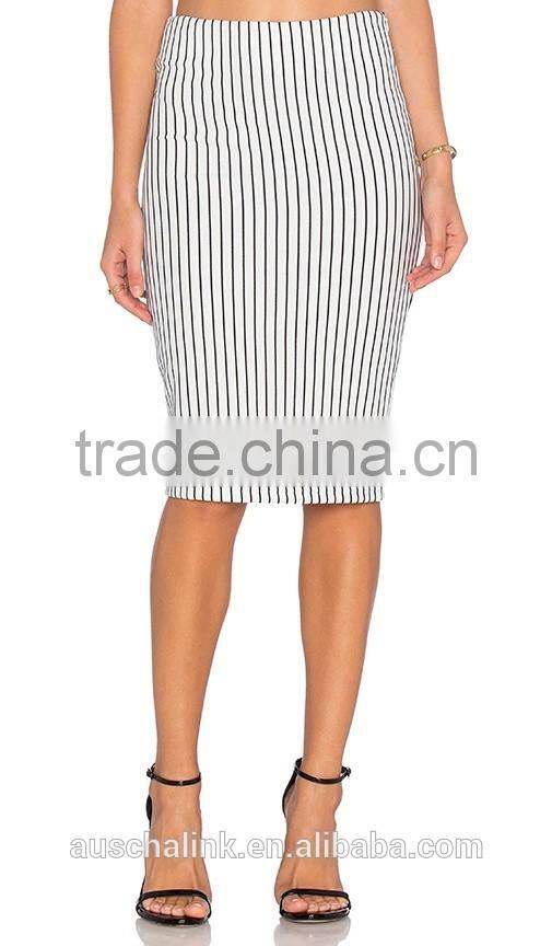 hot sale high waisted mature lady pencil skirt low price 2016