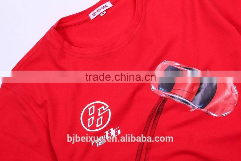 China supplier custom printed designer tshirts men cotton promotional tshirt