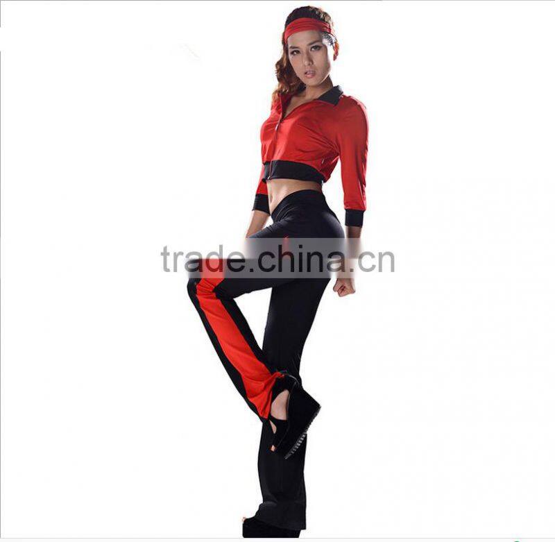 Fashion new style sportswear gym aerobics clothing set for lady