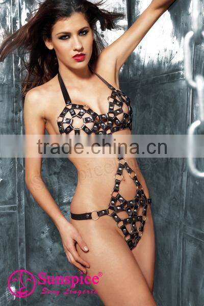 latest design fetish sexy leather pvc lingerie underwear