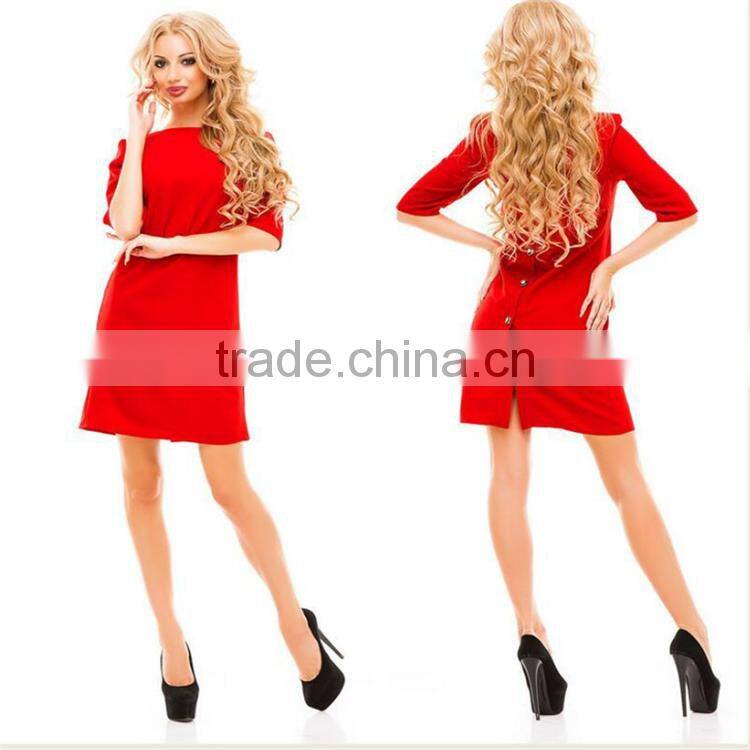 2017 Lady clothes dress western ladies fashion casual dress