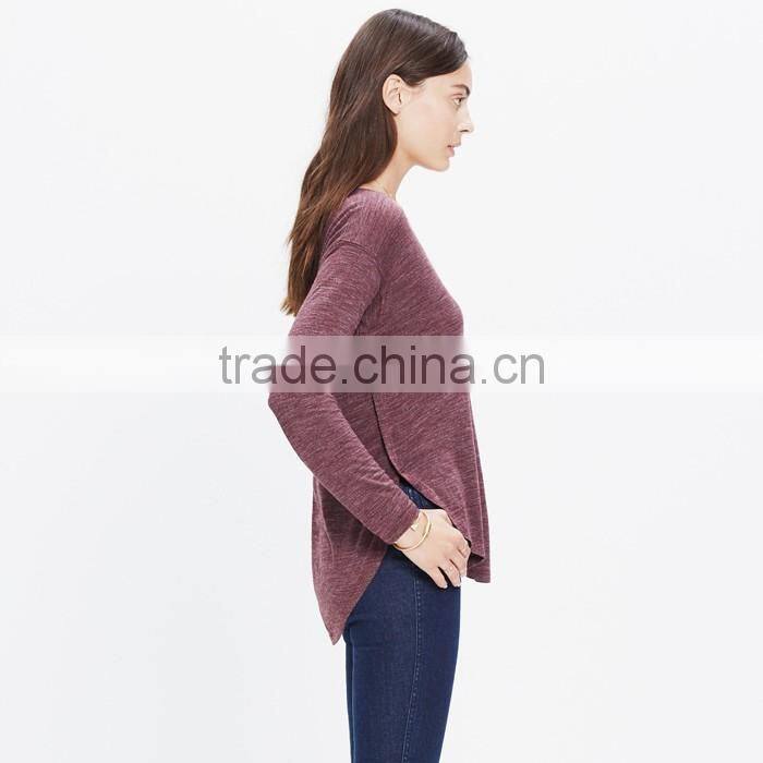 Women t shirt that extra-soft feel long-sleeve v-neck tee