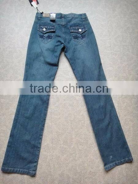 New style fashion oem ladies jeans trousers wholesale top design ripped denim jeans pants pent for women