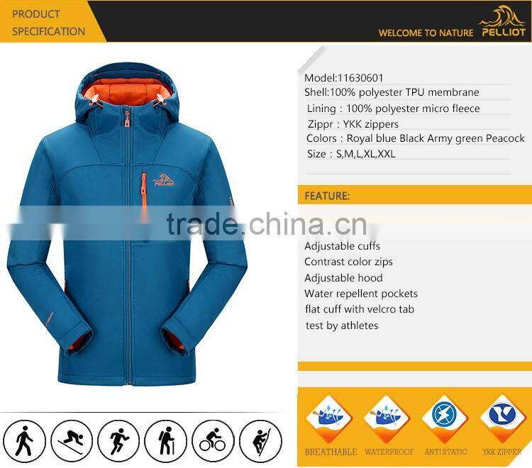 2017 New Arrival Hoody Softshell Jacket with Factory Price