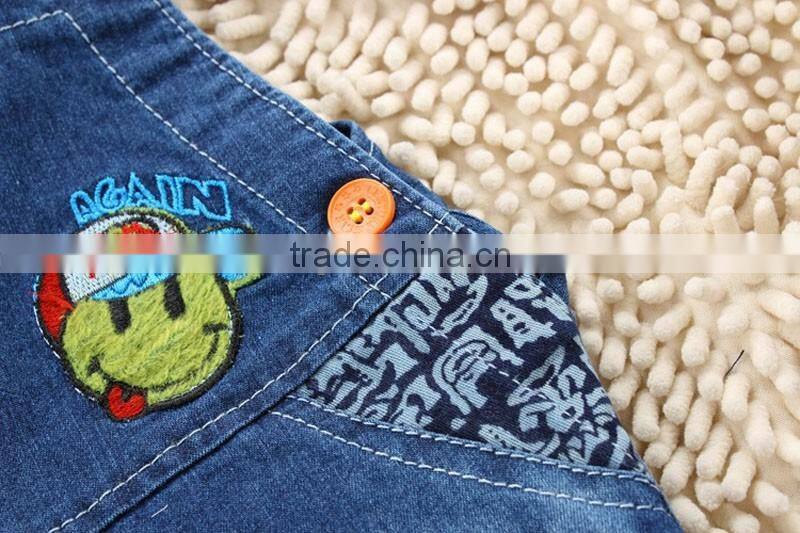 Little Kids Fashion Baby Pants Children Denim Short Overalls Kids Strap Jeans Pants