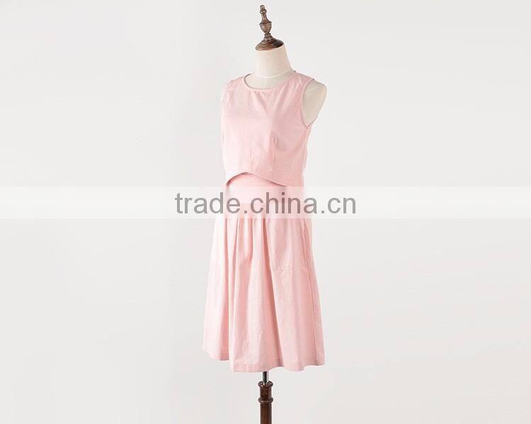 Wholesale Woman Dress, Latest Dress Design , custom casual dress summer 2pcs dress fashion lady dress