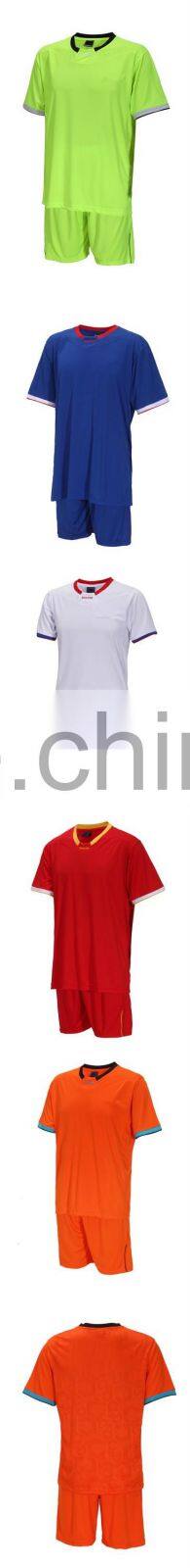 New 2016 high quality polyester blank soccer jersey