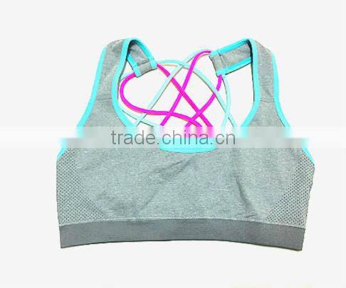 Ladies beautiful and comfortable criss cross sports bra