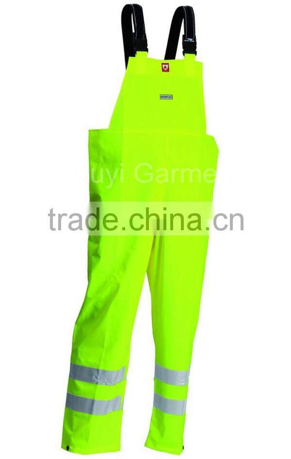 Hot Sell Flame Retardant Hi Viz Rain Bib Trousers