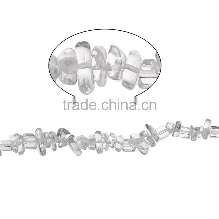 Crystal Gemstone Loose Beads Irregular Transparent Clear
