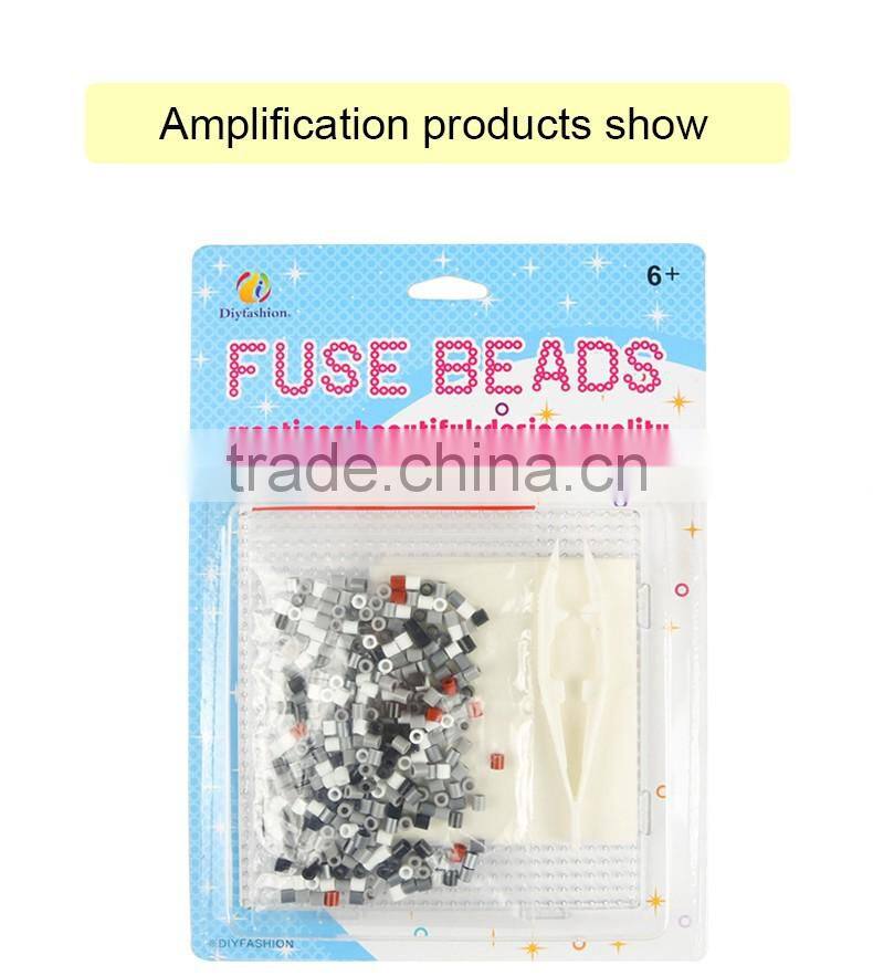 Diyfashion 5mm hama perler fuse beads lemur set with puzzle iron paper and twezzer hama beads toys for kids 18031