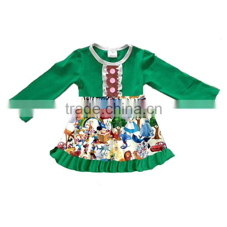 New Cotton Infant Long-sleeved Party Dress Tulle Fancy Dress Baby Girl Winter Dresses
