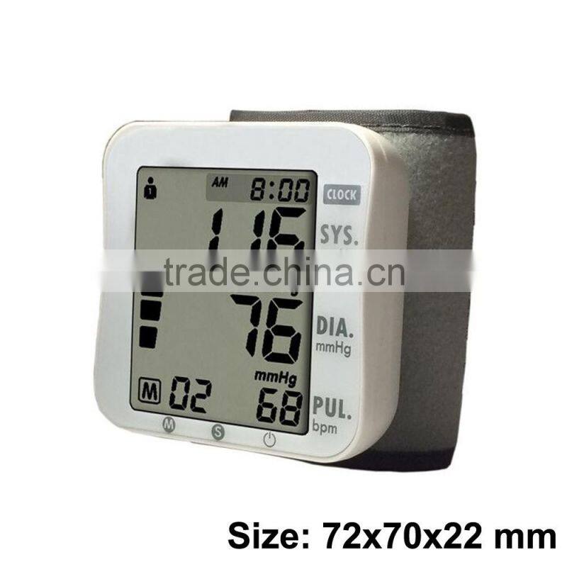 Blood Pressure Monitor with LCD Digital Display Irregular Heartbeat Indicator Portable and Perfect for Home Use