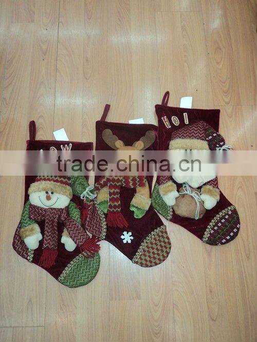 Christmas Day Sock With Santa