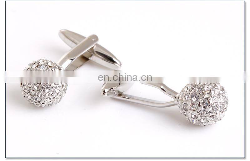 Diamond Ball Cufflinks transparent crystal cuff link