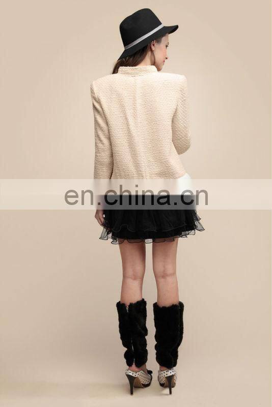 Sweet Princess bowknot short fur coat latest design