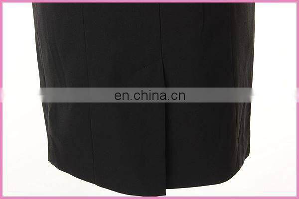 top striated tank patched black black OL dress elastic short dress