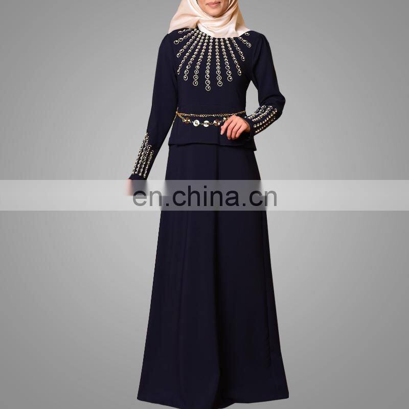 High Fashion Embroidery Baju Kurung Popular Baju Melayu Modern Beads Malaysia Suit Jubah Online