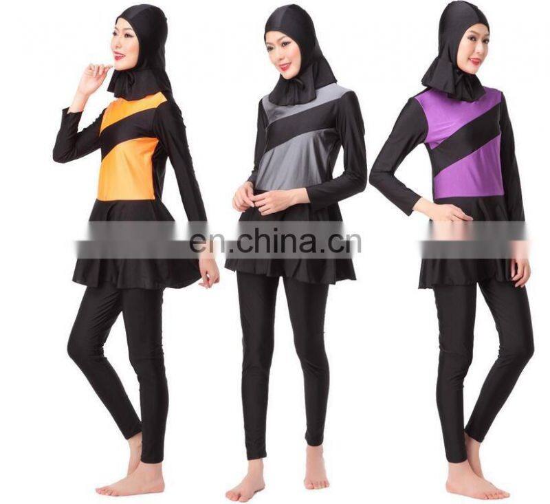 Modern design muslim long sleeves suit Fashion style muslim women suit Wholesale top quality suit for muslim women