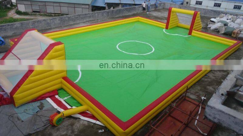 2015 newest inflatable soap football field