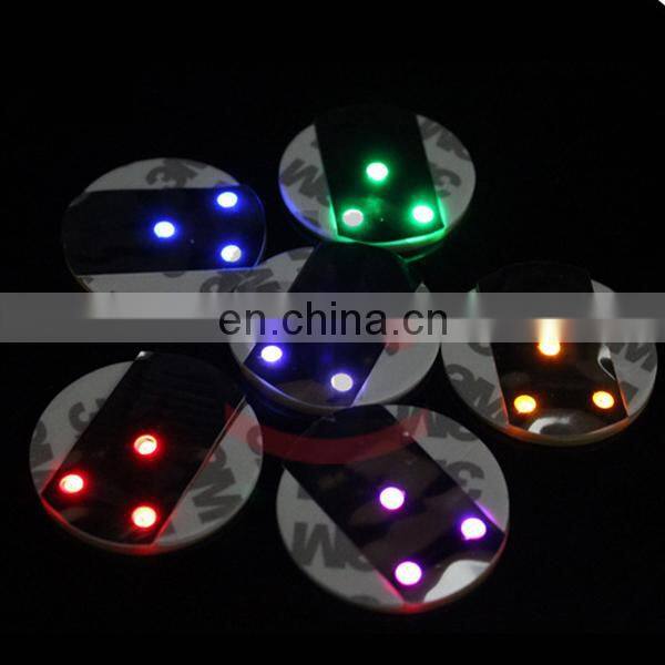Best sale led light drink coasters led sticker coaster Led flashing coasters