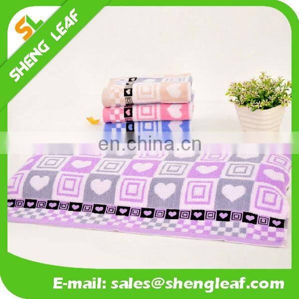Heart pattern towel cotton