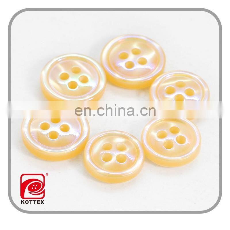 18L 20L Hot Sale Good Quatliy Imitation Shell Resin Pearl Button For Shirt Has Stocks