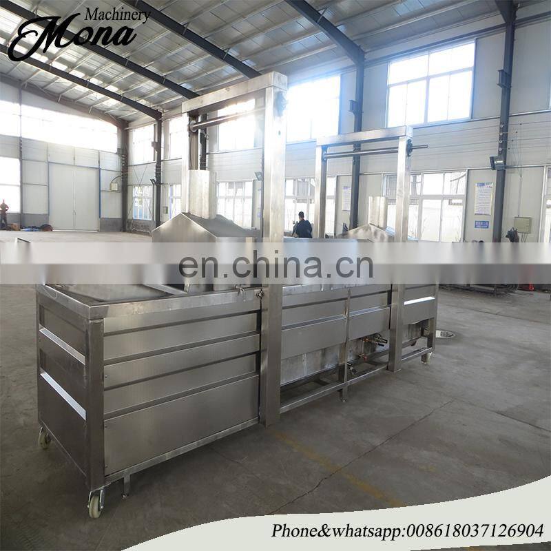 Automatic Fried pellet snack Green peas, peanuts, sweet potato chips|broad beans industrial  fryer  line