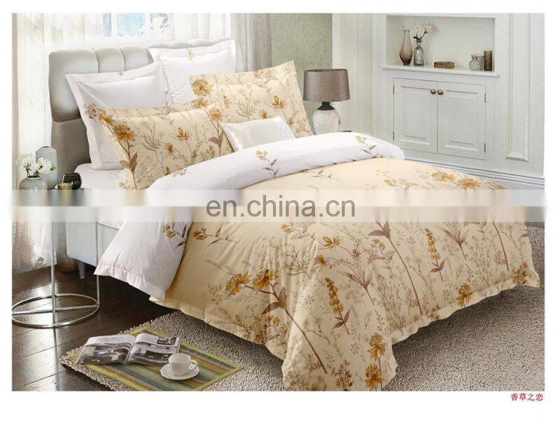 Duvet Cover Set cheap Microfiber feather printed bedding set