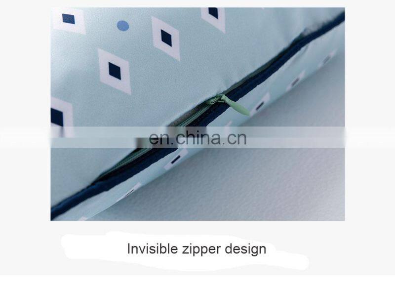 RAWHOUSE Wholesale price satin geometric pillowcase 45*45cm cushion covers set