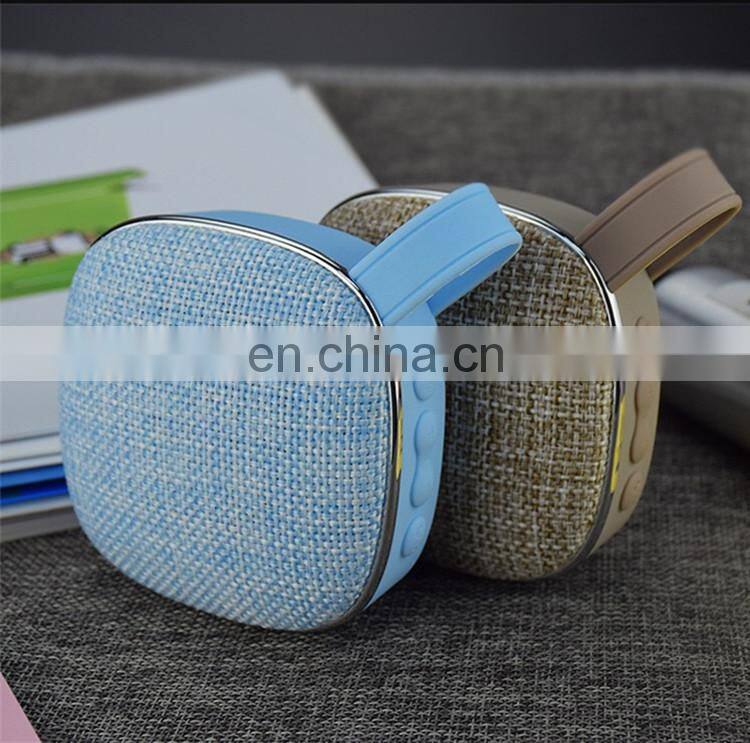 Wireless Bluetooth Fabric Speaker Stereo Music Bass Speakers with TF card Hifi Hook