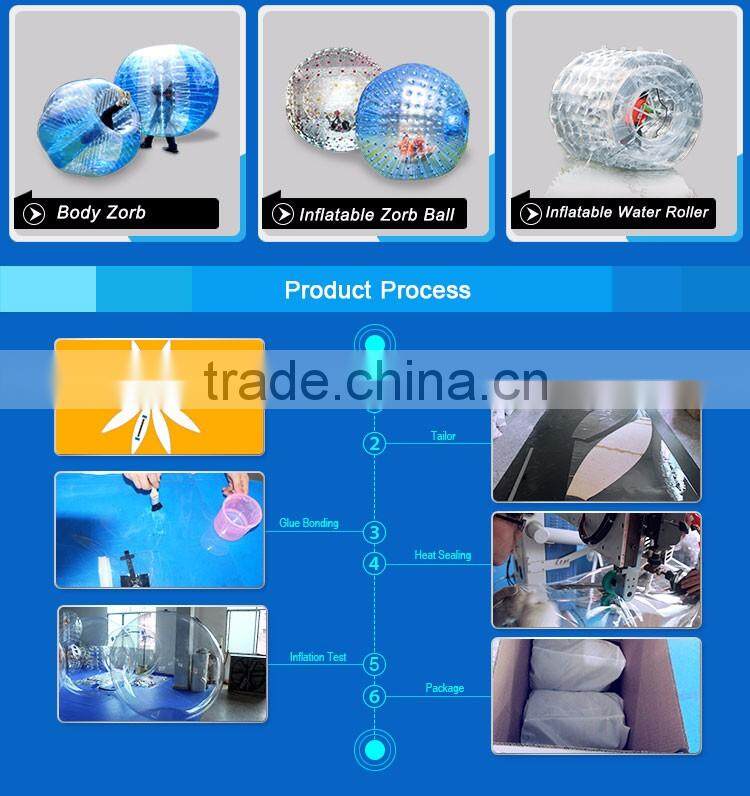 PVC and TPU water balls/Colourful Water Walking Ball/Human Bowling Ball for sale