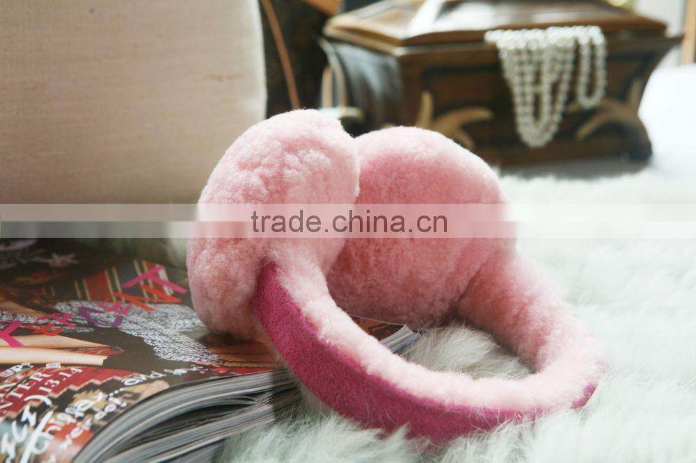cheap price sheepskin fur earmuff for sale
