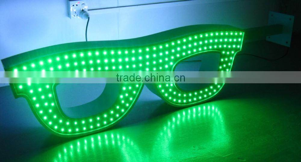 LIYI led light glasses high brightness double sided outdoor led sign