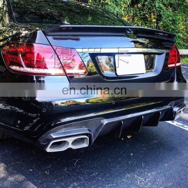 carbon finber diffuser for e class w212 with exhuast tips w212 sport diffuser and muffler tips carbon finber material 2017 styl