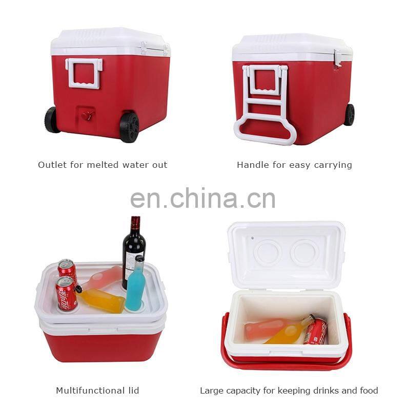 Insulated 8L 22L 50L Outdoor Plastic Ice Chest Cooler box set high quality Cooler Box For Meat Transportation