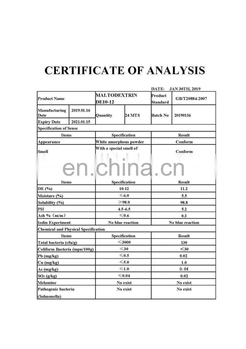Maltodextrin DE 10-12