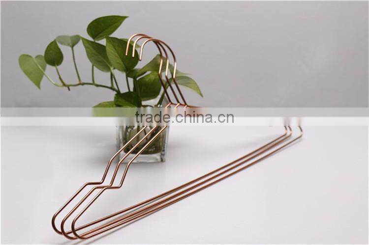 heavy duty red copper metal hanger and pants hanger