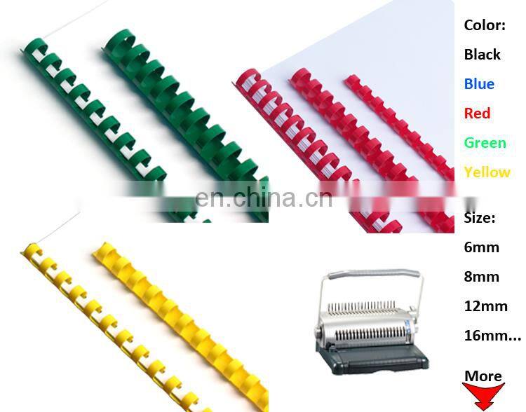 NO MOQ 21 ring spiral plastic book binder rings manufacturer binding comb