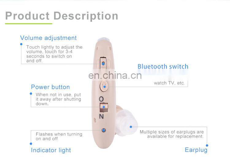 New product bte hearing aids digital blue tooth hearing aid