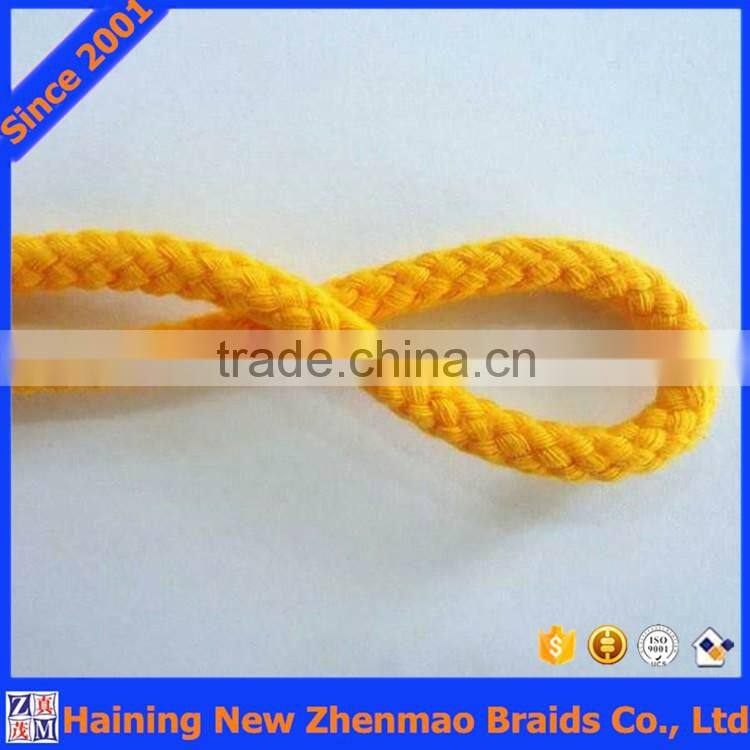China supplier 4/5/6/7mm braided cotton cord/rope
