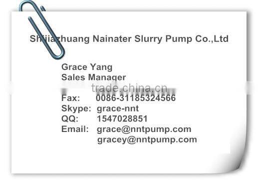 Slurry pump components, pump impeller, sand suction pump spare parts