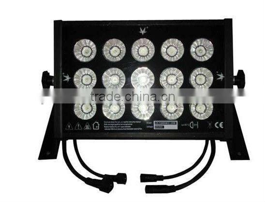 15pcs 15W RGB 3 in 1 Led Wall Washer Led Flood Light DJ Stage Lighting