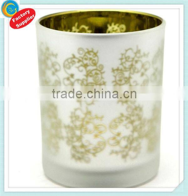 long-stemmed glass candle holder