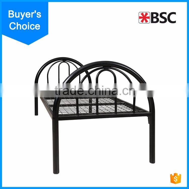 2016 stainless steel iron single bed for sale