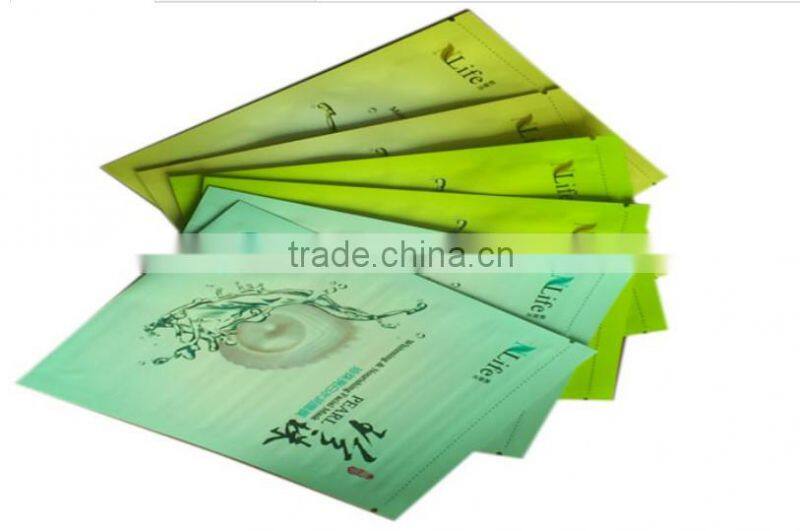 Eco-friendly Plastic cosmetic bag with gravure printing,facial mask bag