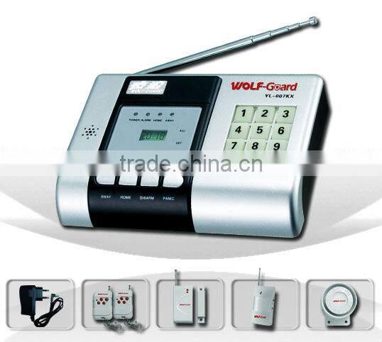 House security prodcuts PSTN telephone line wireless anti intrusion alarm systems with Passive infrared motion sensor