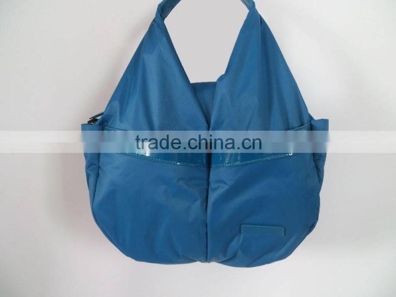 very good quality hot sale fashion women girl travel blue branded handbag